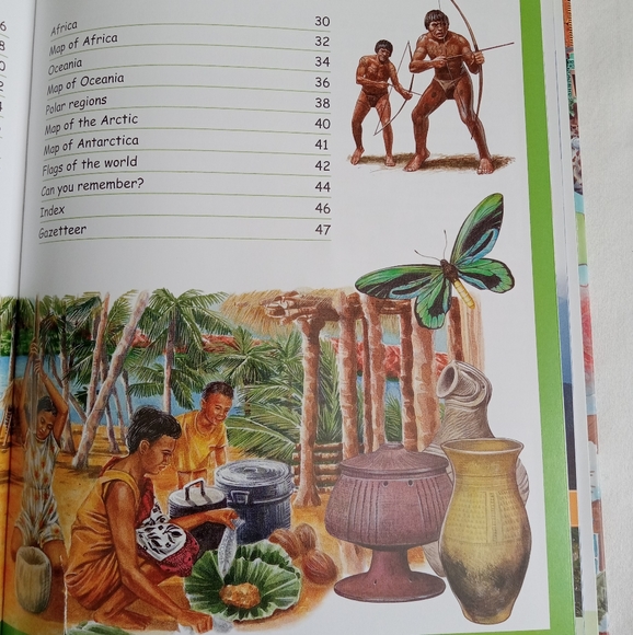 " Explore & Learn Atlas of the World " Kids Book Elementary Homeschool Hardcover - Picture 5 of 16